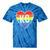 Vintage Rainbow Heart Kc Tie-Dye T-shirts Blue Tie-Dye