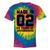 22Nd Birthday 22 Year Old Son Daughter Tie-Dye T-shirts Rainbox Tie-Dye