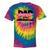 Dad And Mom Of The Birthday Girl Family Matching Party Tie-Dye T-shirts Rainbox Tie-Dye