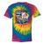 Feral Girl Summer Raccoon Beach Tie-Dye T-shirts Rainbox Tie-Dye