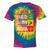 Junenth Equality Is Greater Than Division Afro Women Tie-Dye T-shirts Rainbox Tie-Dye