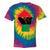 Pan African Unia Flag Fist Black History Black Liberation Tie-Dye T-shirts Rainbox Tie-Dye