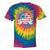 Retro Groovy America Usa Patriotic 4Th Of July Girls Tie-Dye T-shirts Rainbox Tie-Dye