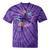 Floral 91 Years Loved 91St Birthday For Grandma Women Tie-Dye T-shirts Purple Tie-Dye