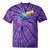 Gun Dripping Rainbow Graffiti Paint Artist Revolver Tie-Dye T-shirts Purple Tie-Dye