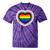 Love Is Love Gay Pride Progress Pride Rainbow Heart Lgbtq Tie-Dye T-shirts Purple Tie-Dye