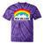 New Orleans Pride Lgbtq Rainbow Skyline Tie-Dye T-shirts Purple Tie-Dye