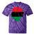 Pan African Flag Black Woman Melanin Black Pride Afro Pride Tie-Dye T-shirts Purple Tie-Dye