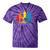 Retro Cincinnati Skyline Rainbow Lgbt Lesbian Gay Pride Tie-Dye T-shirts Purple Tie-Dye