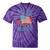 She Loves Jesus And America Too Fourth Of July Women Tie-Dye T-shirts Purple Tie-Dye