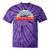 Vintage Plane Spotting Sunset Distressed Sunrise Tie-Dye T-shirts Purple Tie-Dye