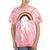 Bigfoot Graffiti Rainbow Sasquatch Tagger Tie-Dye T-shirts Coral Tie-Dye