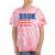 Bruh Usa 4Th Of July Patriotic American Flag Happy Women Tie-Dye T-shirts Coral Tie-Dye