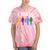 Chris 2024 Chris First Name Personalized For Women Tie-Dye T-shirts Coral Tie-Dye