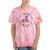 Floral 91 Years Loved 91St Birthday For Grandma Women Tie-Dye T-shirts Coral Tie-Dye