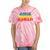 Hawaii State Gay Pride Rainbow Word Tie-Dye T-shirts Coral Tie-Dye