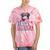 Hawk Tush Messy Bun Hawk Tuah 24 Spit On That Thing Tie-Dye T-shirts Coral Tie-Dye