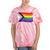 Inclusive Progress Pride Flag Gay Pride Lgbtq Rainbow Flag Tie-Dye T-shirts Coral Tie-Dye