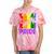 Kauai Pride Gay Pride Lgbtq Rainbow Palm Trees Tie-Dye T-shirts Coral Tie-Dye