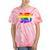 Mama Dragon Rainbow Colored Dragon Graphic Tie-Dye T-shirts Coral Tie-Dye