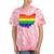 Ohio Map Gay Pride Rainbow Flag Lgbt Support Tie-Dye T-shirts Coral Tie-Dye