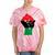 Pan African Unia Flag Fist Black History Black Liberation Tie-Dye T-shirts Coral Tie-Dye