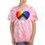 Progress Pride Rainbow Heart Lgbtq Gay Lesbian Trans Tie-Dye T-shirts Coral Tie-Dye