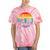 Retro Lgbt Rainbow Charlotte Skyline Lesbian Gay Pride Tie-Dye T-shirts Coral Tie-Dye