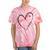 Taylor First Name I Love Taylor Girl With Heart Tie-Dye T-shirts Coral Tie-Dye