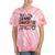 That's My Granddaughter Out There Softball Grandma Tie-Dye T-shirts Coral Tie-Dye