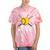 That's My Granddaughter Out There Softball Grandpa Grandma Tie-Dye T-shirts Coral Tie-Dye