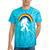 Bigfoot Graffiti Rainbow Sasquatch Tagger Tie-Dye T-shirts Turquoise Tie-Dye