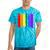 Boston Massachusetts Lgbtq Gay Pride Rainbow Skyline Tie-Dye T-shirts Turquoise Tie-Dye