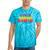 Hawaii State Gay Pride Rainbow Word Tie-Dye T-shirts Turquoise Tie-Dye