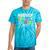 Hooray School Field Day Trip 2024 Teacher Student Cute Tie-Dye T-shirts Turquoise Tie-Dye