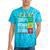 Junenth Equality Is Greater Than Division Afro Women Tie-Dye T-shirts Turquoise Tie-Dye