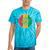 Junenth Sunflower African American Junenth Tie-Dye T-shirts Turquoise Tie-Dye