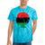 Pan African Flag Black Woman Melanin Black Pride Afro Pride Tie-Dye T-shirts Turquoise Tie-Dye