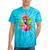 Pink Flamingo Party Tropical Bird With Sunglasses Vacation Tie-Dye T-shirts Turquoise Tie-Dye