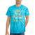 Proud Lil Sister Of A 2024 Graduate Class Of 24 Senior Grad Tie-Dye T-shirts Turquoise Tie-Dye