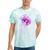 Alzheimer's Awareness Sunflower Purple Ribbon Support Womens Tie-Dye T-shirts Mint Tie-Dye