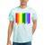 Binghamton New York Lgbtq Gay Pride Rainbow Skyline Tie-Dye T-shirts Mint Tie-Dye