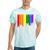 Birmingham Alabama Lgbtq Gay Pride Rainbow Skyline Tie-Dye T-shirts Mint Tie-Dye