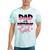 Dad And Mom Of The Birthday Girl Family Matching Party Tie-Dye T-shirts Mint Tie-Dye