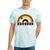 Gay Bear Ohio Rainbow Pride Vintage Distressed Tie-Dye T-shirts Mint Tie-Dye