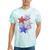 Girl 4Th Of July Red White Blue Star American Firework Tie-Dye T-shirts Mint Tie-Dye