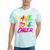 Happy Live Love Cheer Cute Girls Cheerleader Tie-Dye T-shirts Mint Tie-Dye