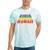 Hawaii State Gay Pride Rainbow Word Tie-Dye T-shirts Mint Tie-Dye