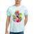 Pink Flamingo Party Tropical Bird With Sunglasses Vacation Tie-Dye T-shirts Mint Tie-Dye