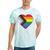 Progress Pride Flag Vintage Rainbow Heart Love Lgbt Pocket Tie-Dye T-shirts Mint Tie-Dye
